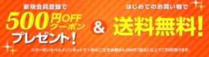 新規会員&初回注文の方限定!500円OFFクーポン+5000円以上の購入で送料無料