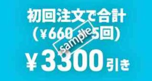 合計3300円分クーポン